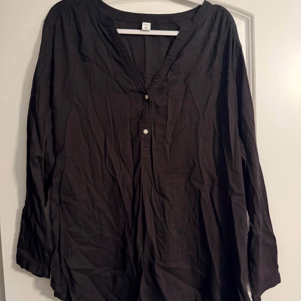 Black Long Sleeve Blouse – Size XL